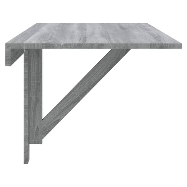 vidaXL Klaffipöytä seinälle harmaa Sonoma 100x60x56 cm tekninen puu