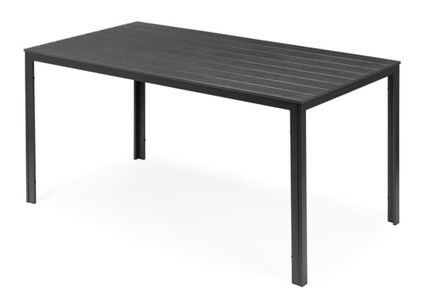 Havebord 6-personers - polywood - grå - 156x78 cm