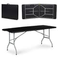 Miniatyrbillede 6 af 7: Campingbord - foldbart - 153x70x73,5cm - sort