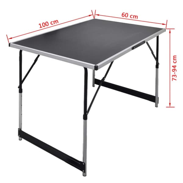 Foldeborde - Living tapetseringsbord foldbart med justerbar bordhøjde 3 stk.
