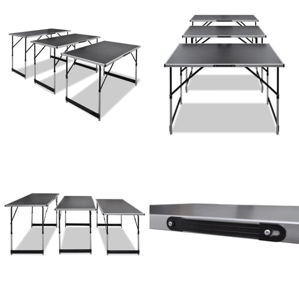 Tapetbord 3 st hopfällbara justerbara - Tapetbord - Bord - Home & Living