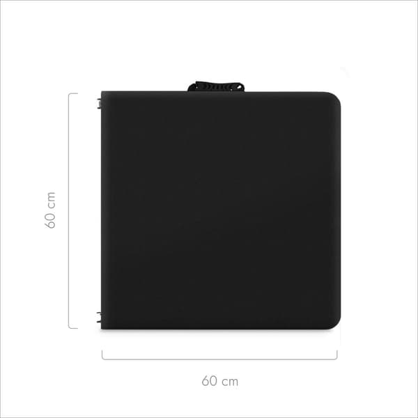 Klapbord 120 cm, Sort