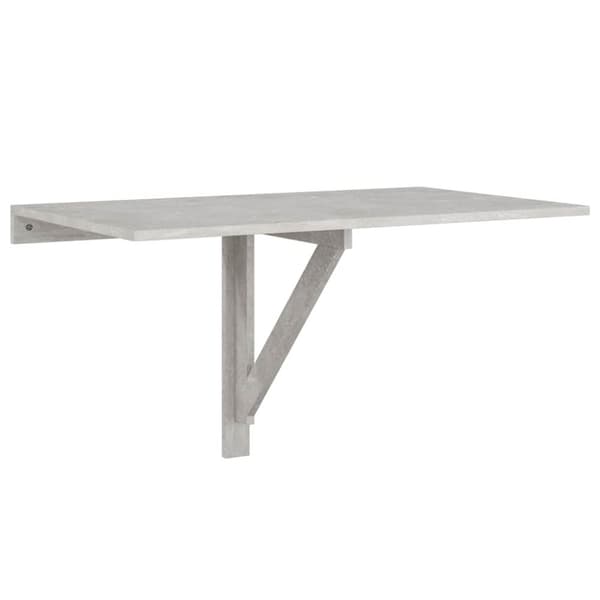 Väggbord betonggrå 100x60x56 cm konstruerat trä