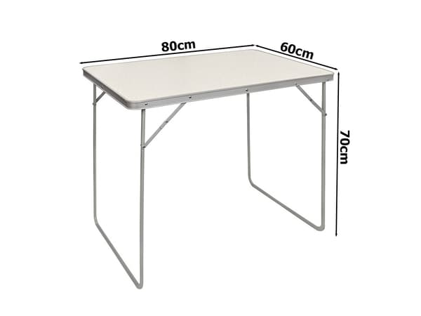 Hopfällbart Bord - Trädgårdsbord / Utebord - 80x60 cm