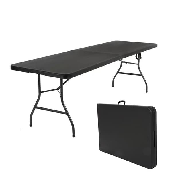 Taittopöytä 150 cm, Musta
