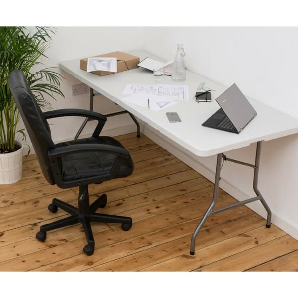 Klapbord 152x71 cm, hvid