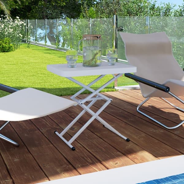 Sidebord, 65x45x70 cm, Hvid