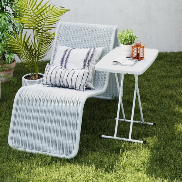 Sidebord, 76x50x74 cm, Hvid