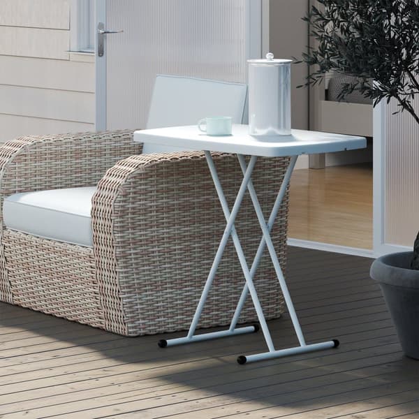 Sidebord, 76x50x74 cm, Hvid
