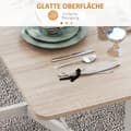 Miniatyrbillede 7 af 9: Spisebord, 120x80x73 cm, Eg og Hvid
