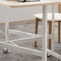 Miniatyrbillede 8 af 9: Spisebord, 120x80x73 cm, Eg og Hvid