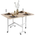Miniatyrbillede 1 af 9: Spisebord, 120x80x73 cm, Eg og Hvid