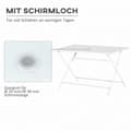 Pikkukuva 4 / 9: Klappbarer Tisch, 110x70 cm, Weiß