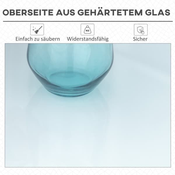 Klappbarer Tisch, 110x70 cm, Weiß