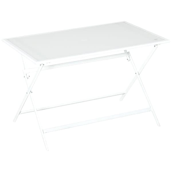 Trädgårdsbord, 110x70x70 cm, Vit