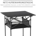 Miniatyrbild 4 av 9: Campingbord, 70x70x69 cm, Svart