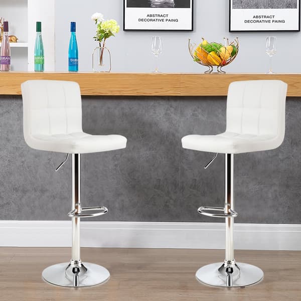 Barstol, 41x41x65-85 cm, Vit