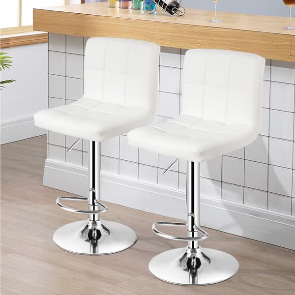 Barstol, 41x41x65-85 cm, Vit