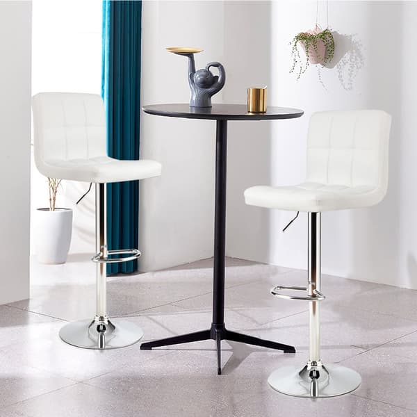 Barstol, 41x41x65-85 cm, Vit