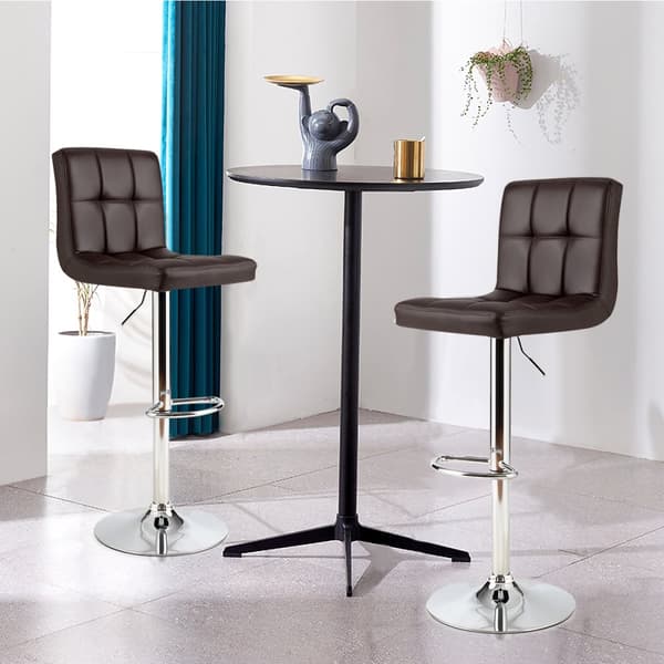 Barstolset, 41x41x65-85 cm, Kaffe