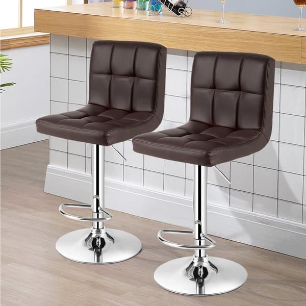 Barstolset, 41x41x65-85 cm, Kaffe