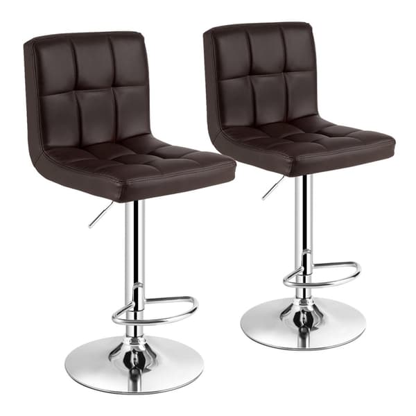Barstolset, 41x41x65-85 cm, Kaffe