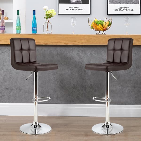 Barstolset, 41x41x65-85 cm, Kaffe