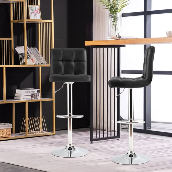 Barstolset, 41x41x65-85 cm, Svart