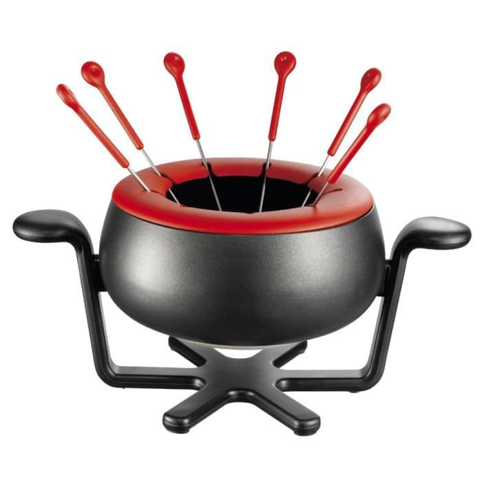MOULINEX EF150811 Accessimo Fondue Sæt - Sort og rød