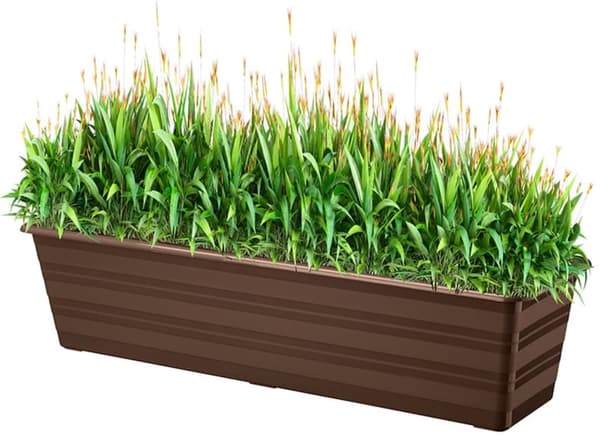 Balkonurtepotte Draco (60 cm, brun)