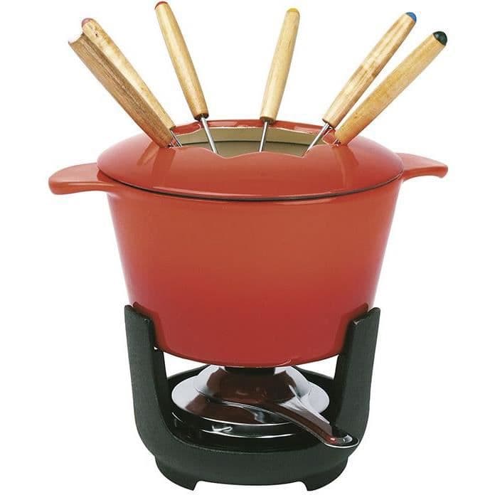 Crealys Service A Fondue - 504890 - 10 Stykker Induktion Orange