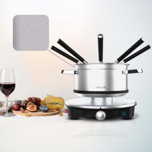 Cecotec Electric cheese, chocolate and oil fondue, 1500 W and 8 forks.