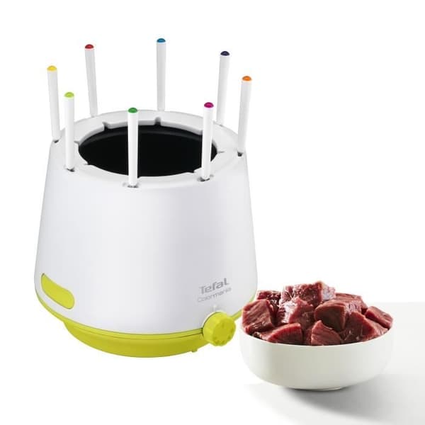 TEFAL Fonduemaskin, 8 personer, Isolervägg, Non-stick kastrull, Justerbar termostat, Made in France EF260312
