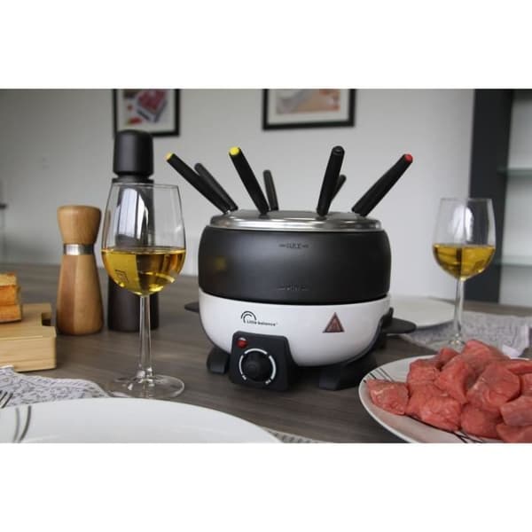 Fondue LITEN BALANS - Lycklig Fondue - Kapacitet 2L - Upp till 8 personer - Justerbar termostat - 800 W