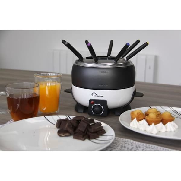Fondue LITEN BALANS - Lycklig Fondue - Kapacitet 2L - Upp till 8 personer - Justerbar termostat - 800 W