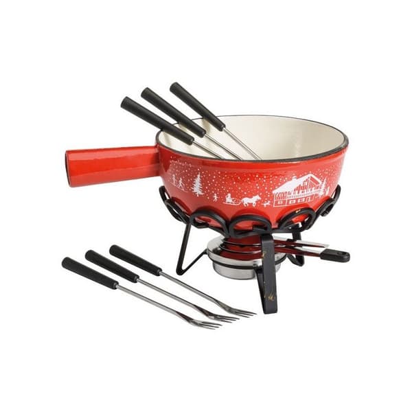Tableandcook Fondue-set 6 gafflar röd - SH-C20R