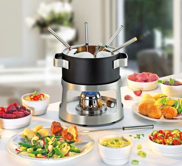 Spring fondue set - 2627506018 - KP Fondue set i 18/8 rostfritt stål