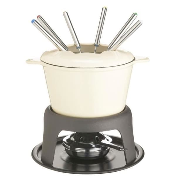 Fondueset - Artesà - 9 delar - Beige gjutjärn - 21 x 18 x 22 cm - För ost och choklad