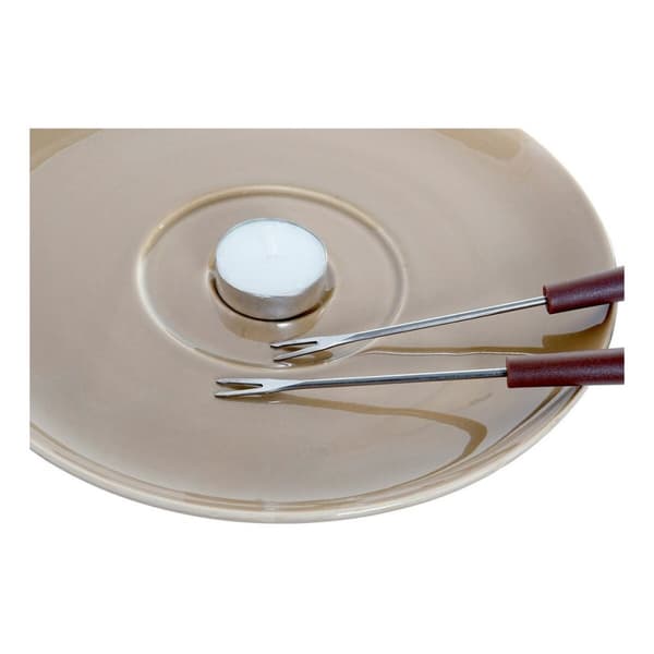 Chokoladefondue DKD Home Decor Rustfrit stål Porcelæn