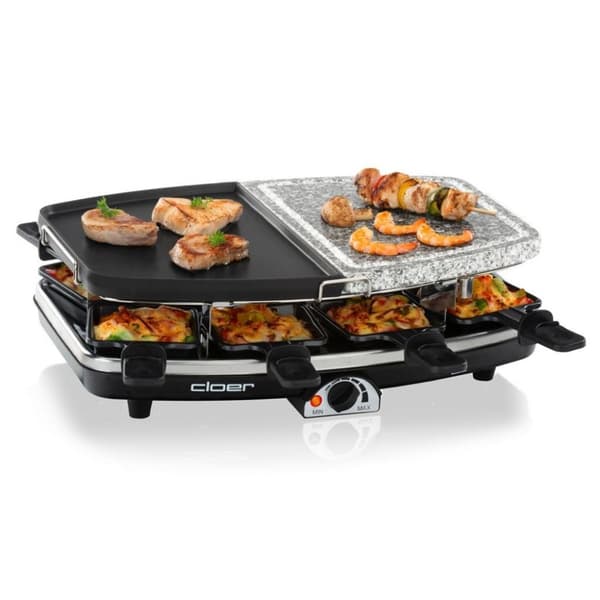 Cloer 6435 Raclette Grill med Natursten 1200W