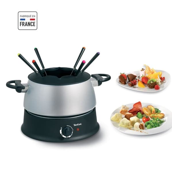 TEFAL Fondue-set, För 6 personer, Caquelon med handtag, Bourgogne, Savoyard och chokladfondue, Tillverkad i Frankrike