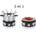 Miniatyrbild 1 av 5: Fondue Crêpière 2 i 1 SEVERIN - FO2471 - Kapacitet 8 personer - Diameter crêpière 19 cm - 1500 W