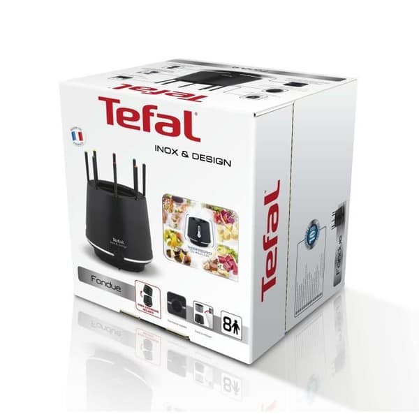 Thermorespect Fondue TEFAL EF265812 - 8 plockar - Svart