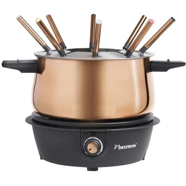 Fondue set - BESTRON - AFD850CO - 1500 W - 1,5 L - Koppar och svart