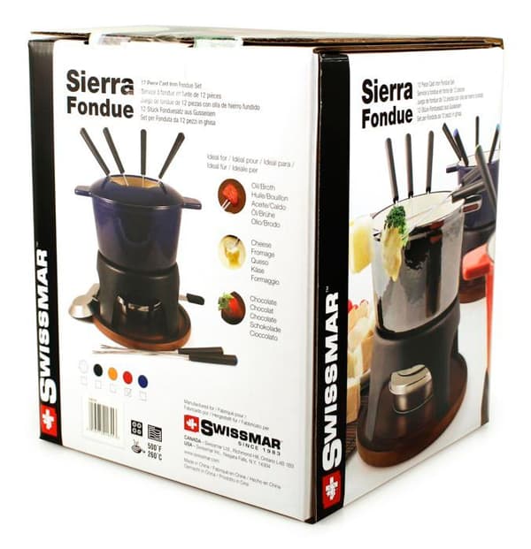 Swissmar Fondue Set - F66708 - Sierra 11-delat Gjutjärn/Rostfritt Stål Fondue Set Metallic Svart 1,6 L