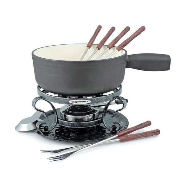 Swissmar Fondue Set - KF-66513 - Lugano Cheese Fondue, 9-delad, Svart av