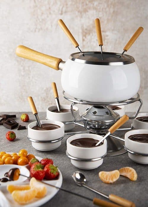 Soul fondue set - 32009 - Excelsa Fondue set 28 delar Vit