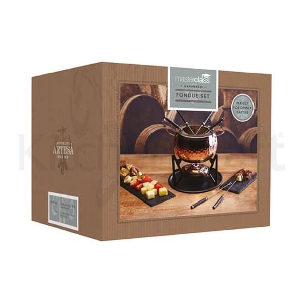 KITCHEN CRATF Fondue-set i koppareffekt Artesa