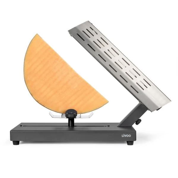 Traditionell raclettemaskin - LIVOO - DOC314 - 600W - 6 till 8 personer - Avtagbar, glidande osthållare, 360° - 2 spatlar