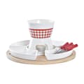 Miniatyrbillede 1 af 3: Fondue DKD Home Decor Rød 26,5 x 26,5 x 1,5 cm (10 pcs)